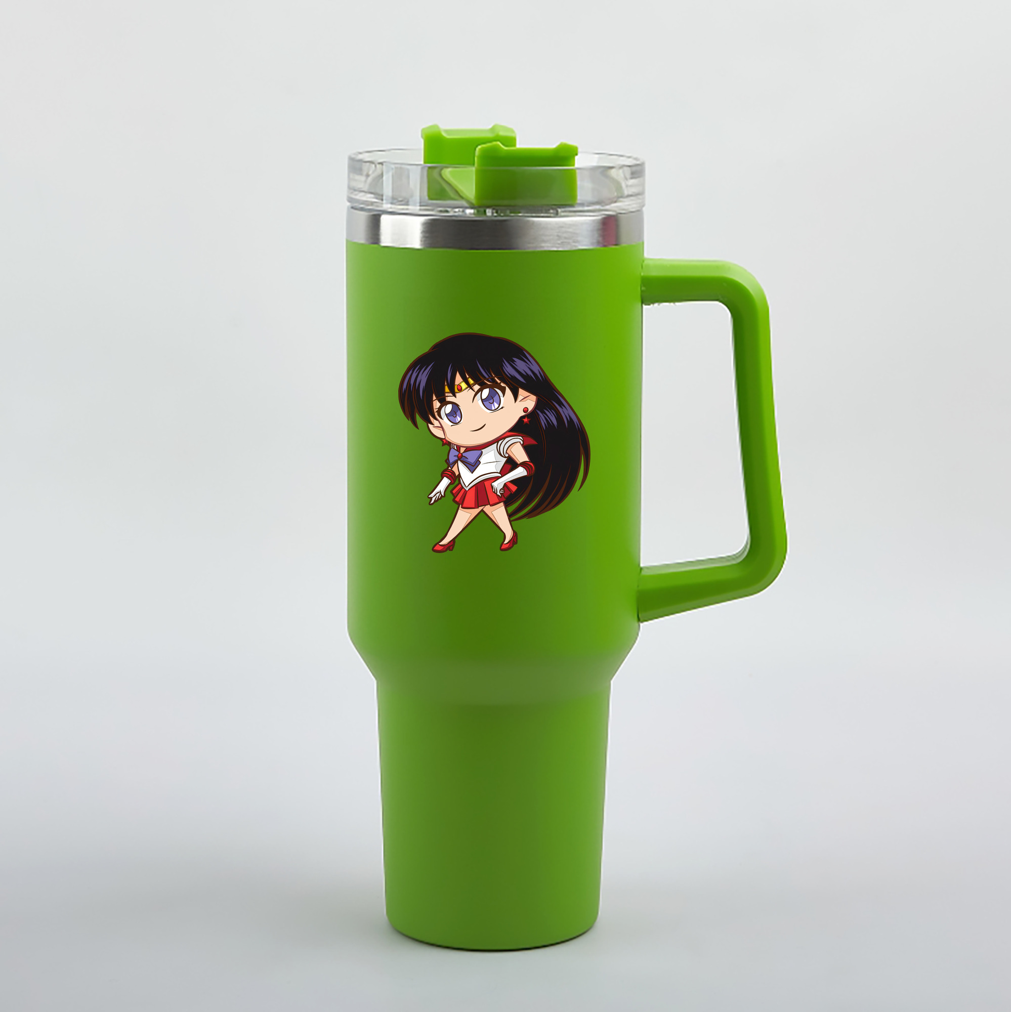 （画像用） 美少女戦士セーラームーン 火野レイ ひの レイ Sailor Moon Hino Rei （セーラーマーズ,Sailor Mars） 1200mL車用タンブラー（カラープリント）